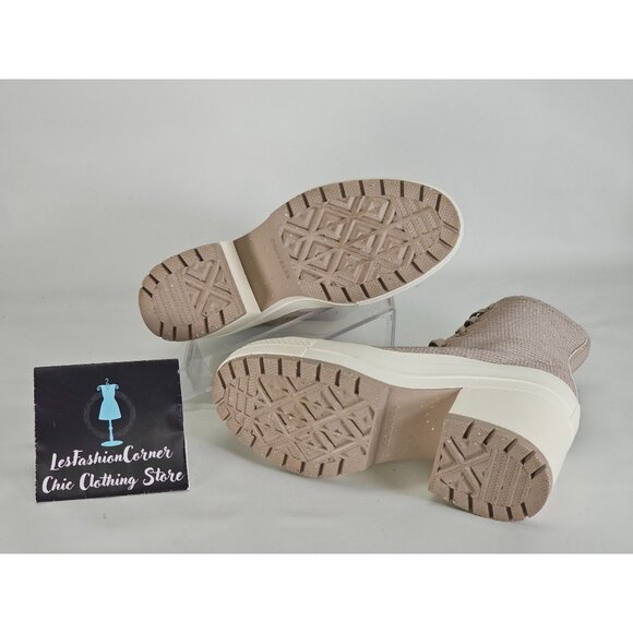 NWOB Converse Chuck 70 De Luxe Heel Platform Counter Climate Wo's Beige Sz 8 333 - Picture 10 of 16